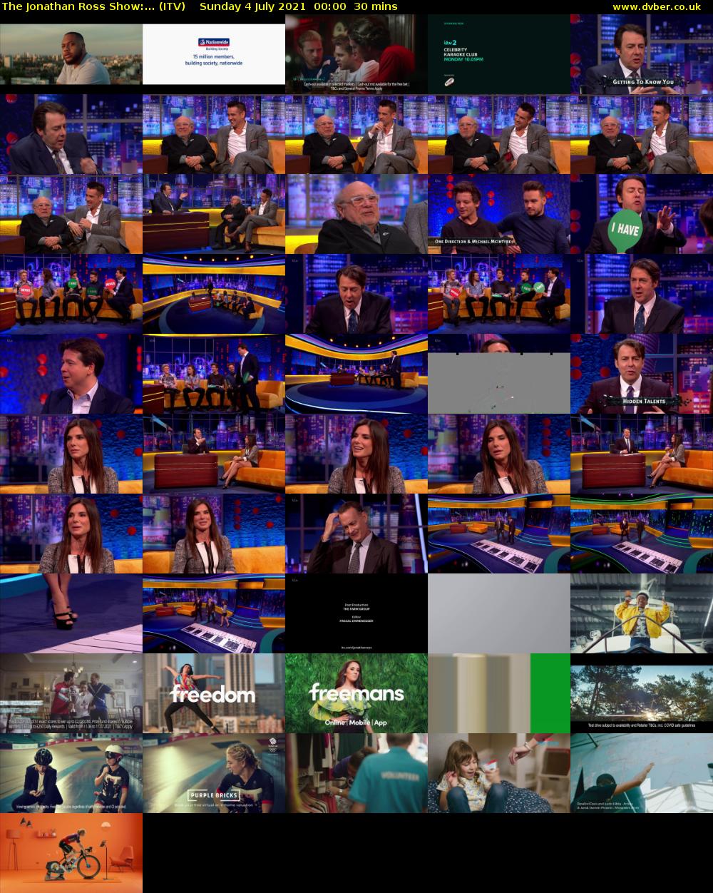 The Jonathan Ross Show:... (ITV) Sunday 4 July 2021 00:00 - 00:30