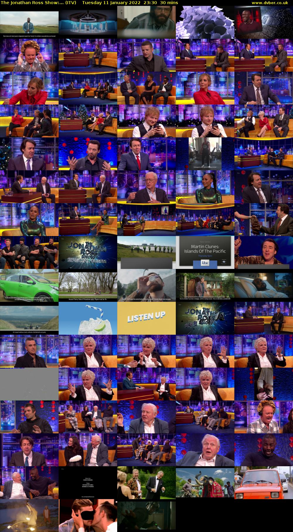 The Jonathan Ross Show:... (ITV) Tuesday 11 January 2022 23:30 - 00:00