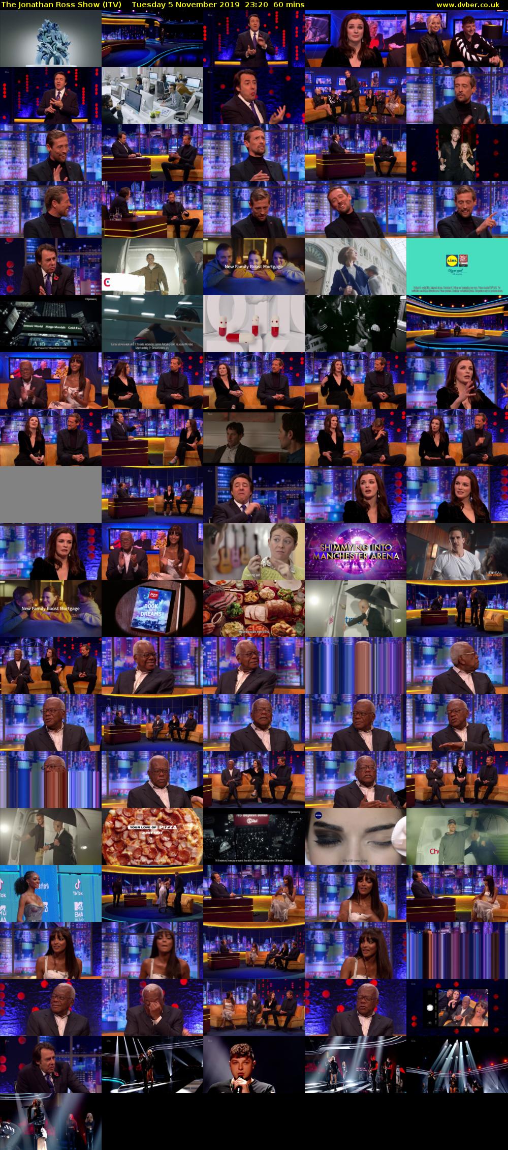 The Jonathan Ross Show (ITV) Tuesday 5 November 2019 23:20 - 00:20