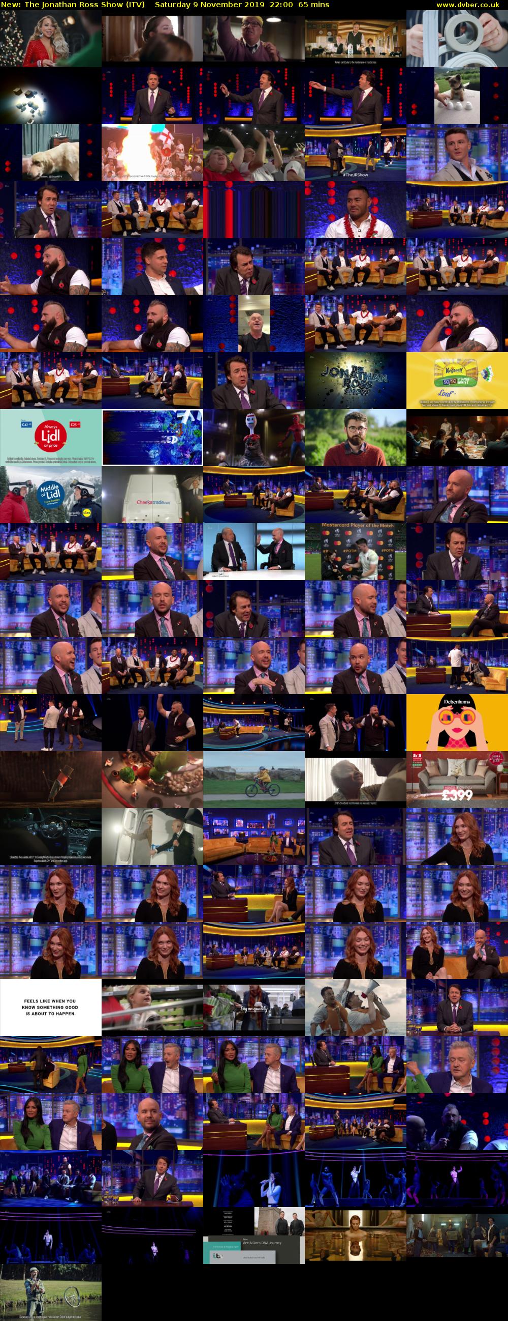 The Jonathan Ross Show (ITV) Saturday 9 November 2019 22:00 - 23:05