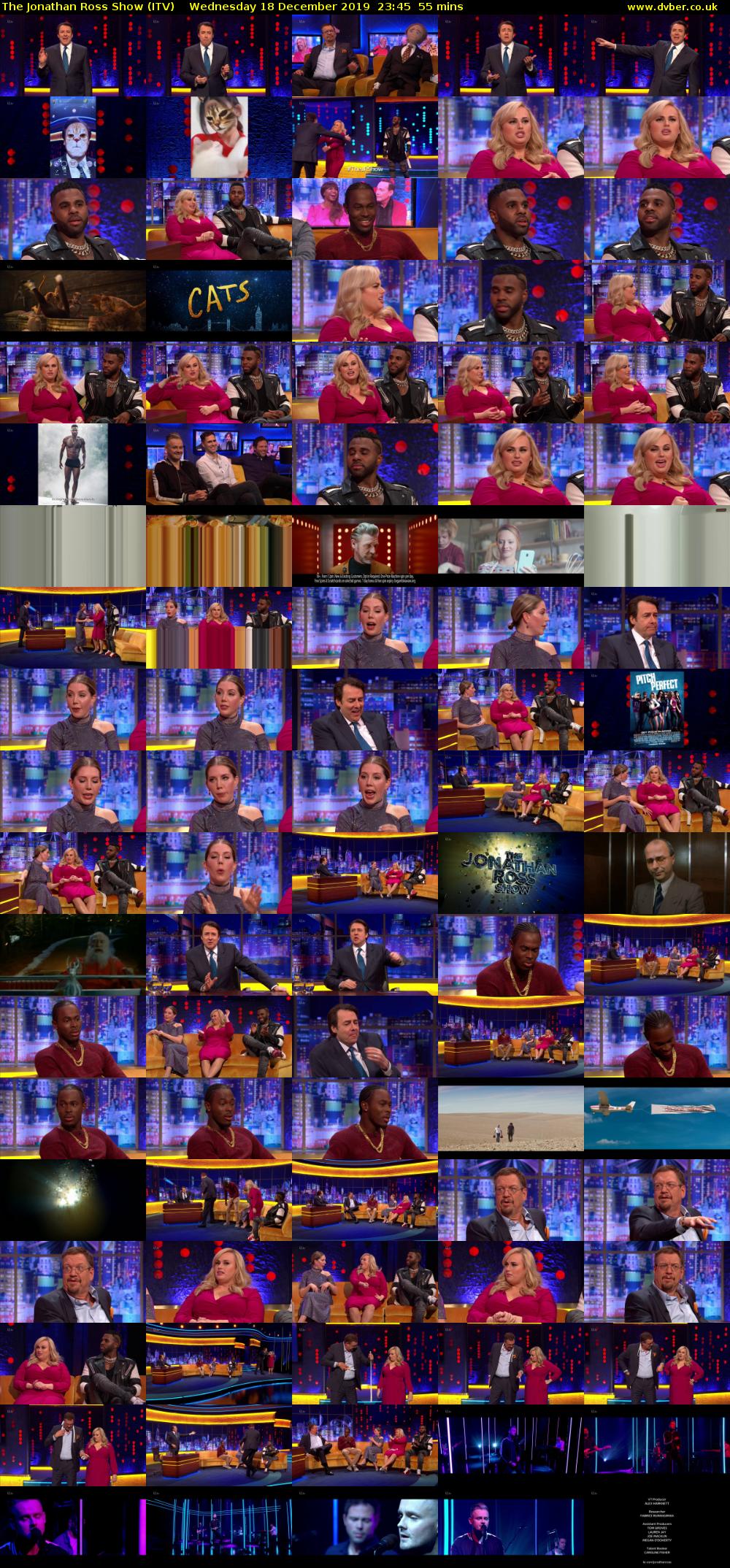 The Jonathan Ross Show (ITV) Wednesday 18 December 2019 23:45 - 00:40