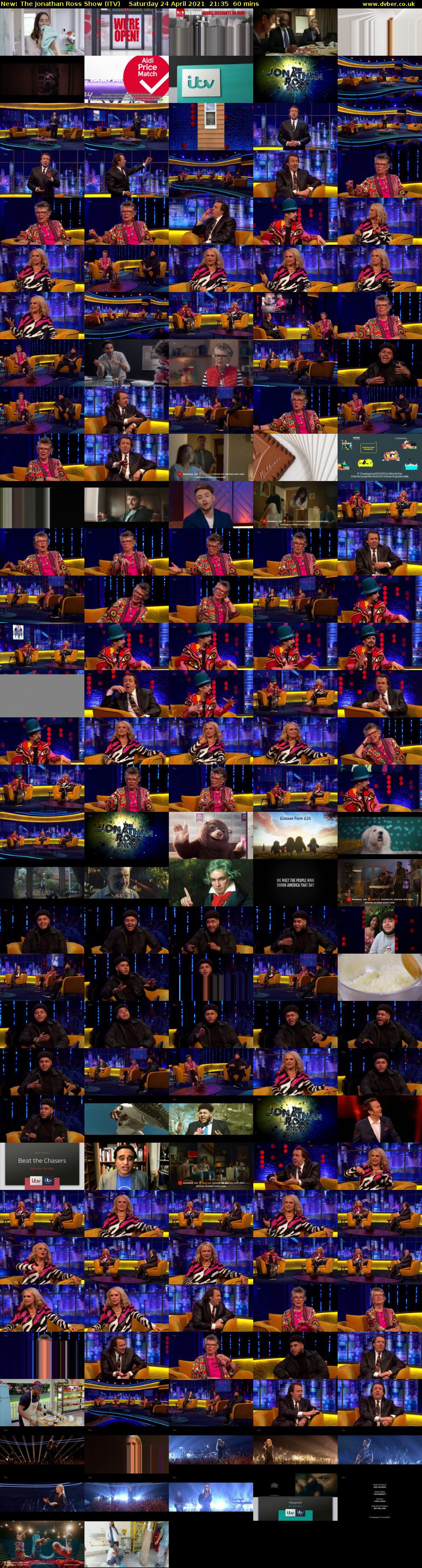 The Jonathan Ross Show (ITV) Saturday 24 April 2021 21:35 - 22:35