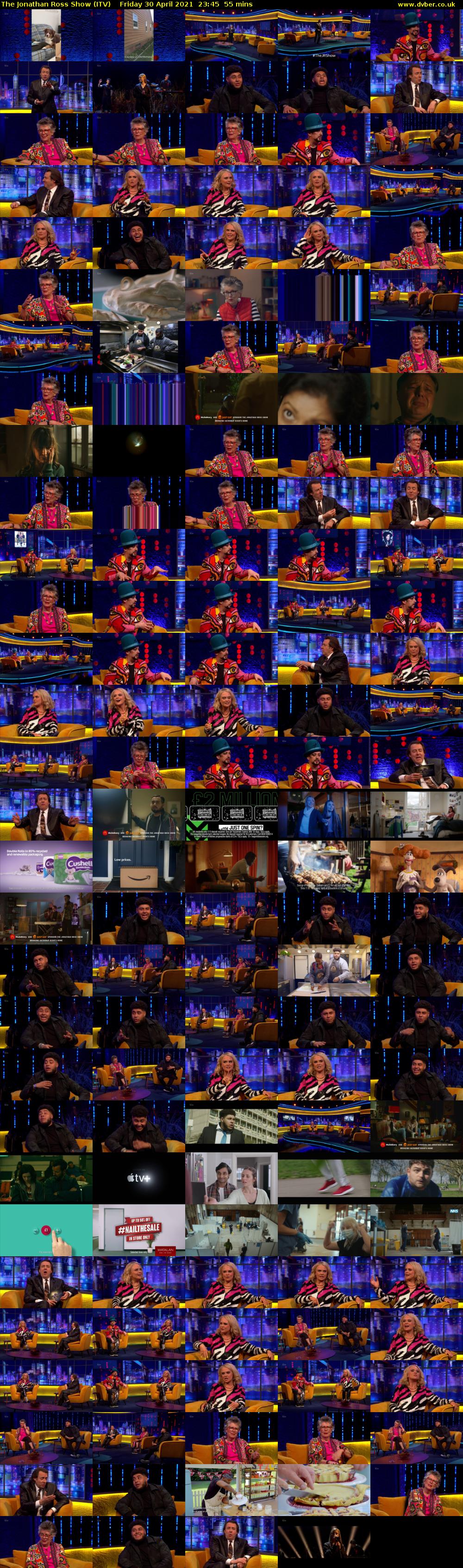 The Jonathan Ross Show (ITV) Friday 30 April 2021 23:45 - 00:40