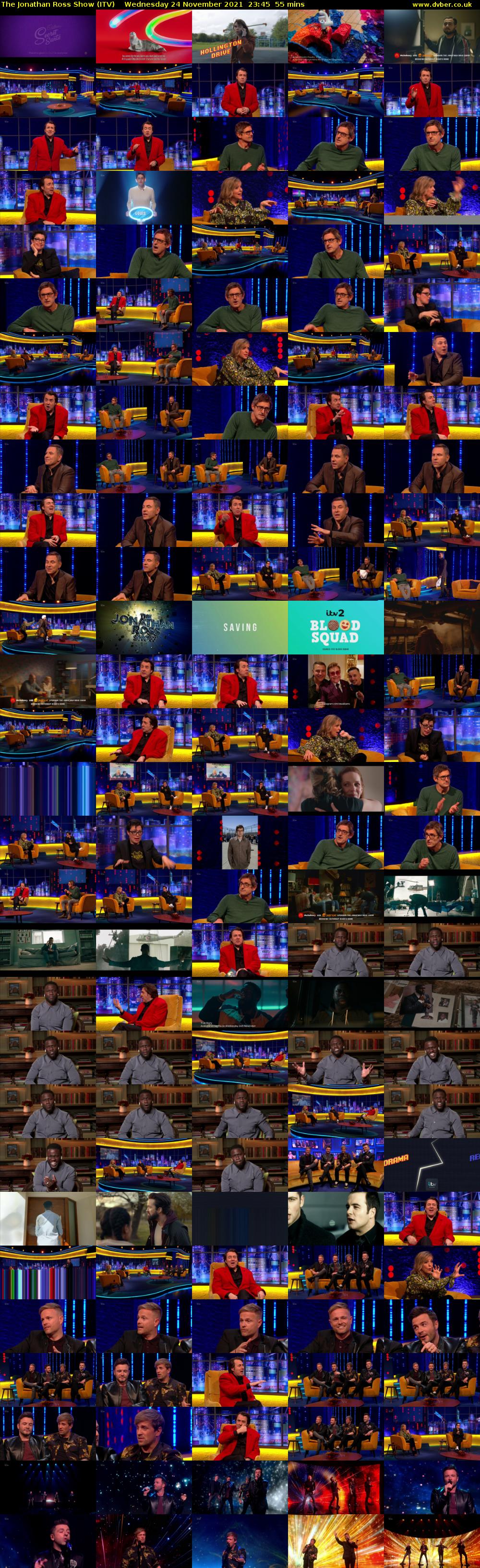 The Jonathan Ross Show (ITV) Wednesday 24 November 2021 23:45 - 00:40