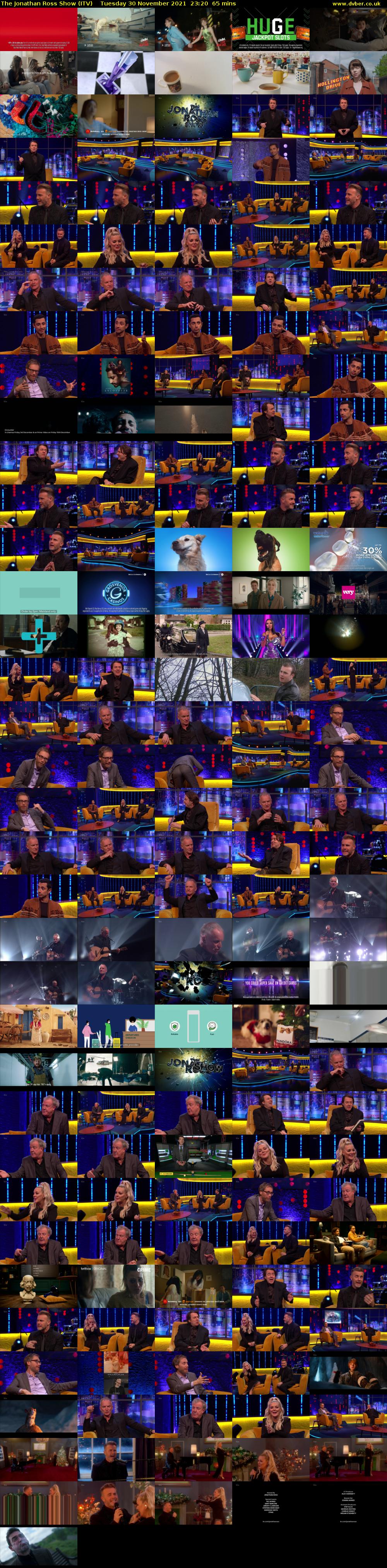 The Jonathan Ross Show (ITV) Tuesday 30 November 2021 23:20 - 00:25
