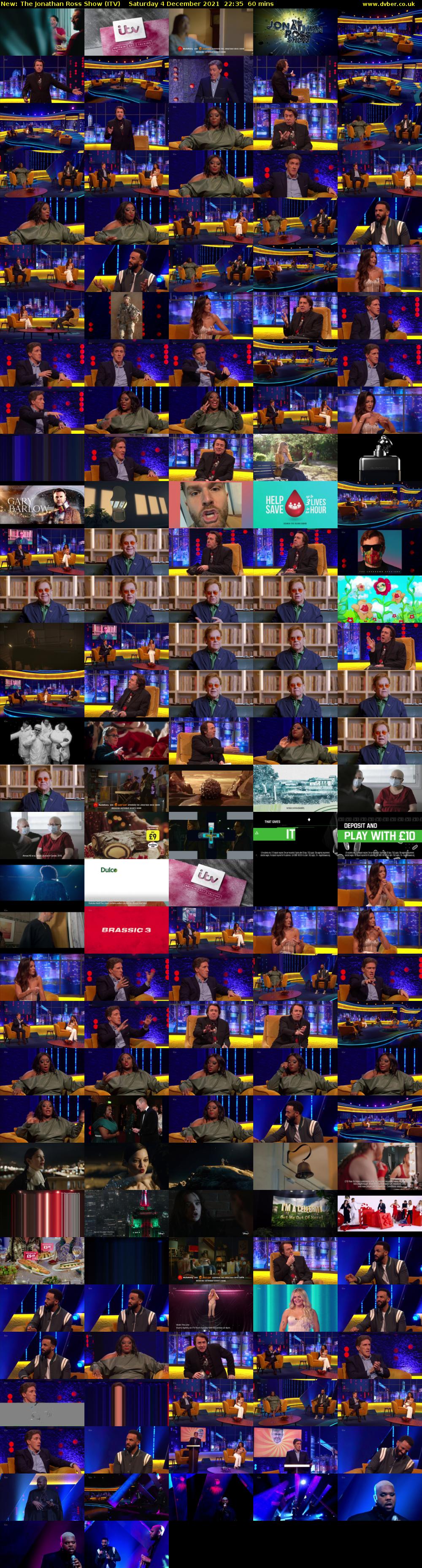 The Jonathan Ross Show (ITV) Saturday 4 December 2021 22:35 - 23:35