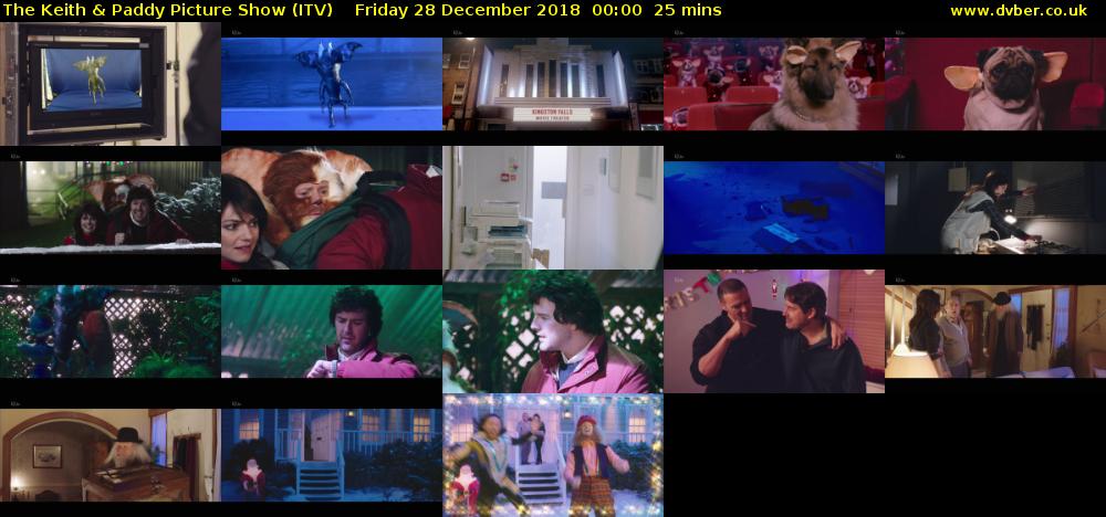 The Keith & Paddy Picture Show (ITV) Friday 28 December 2018 00:00 - 00:25