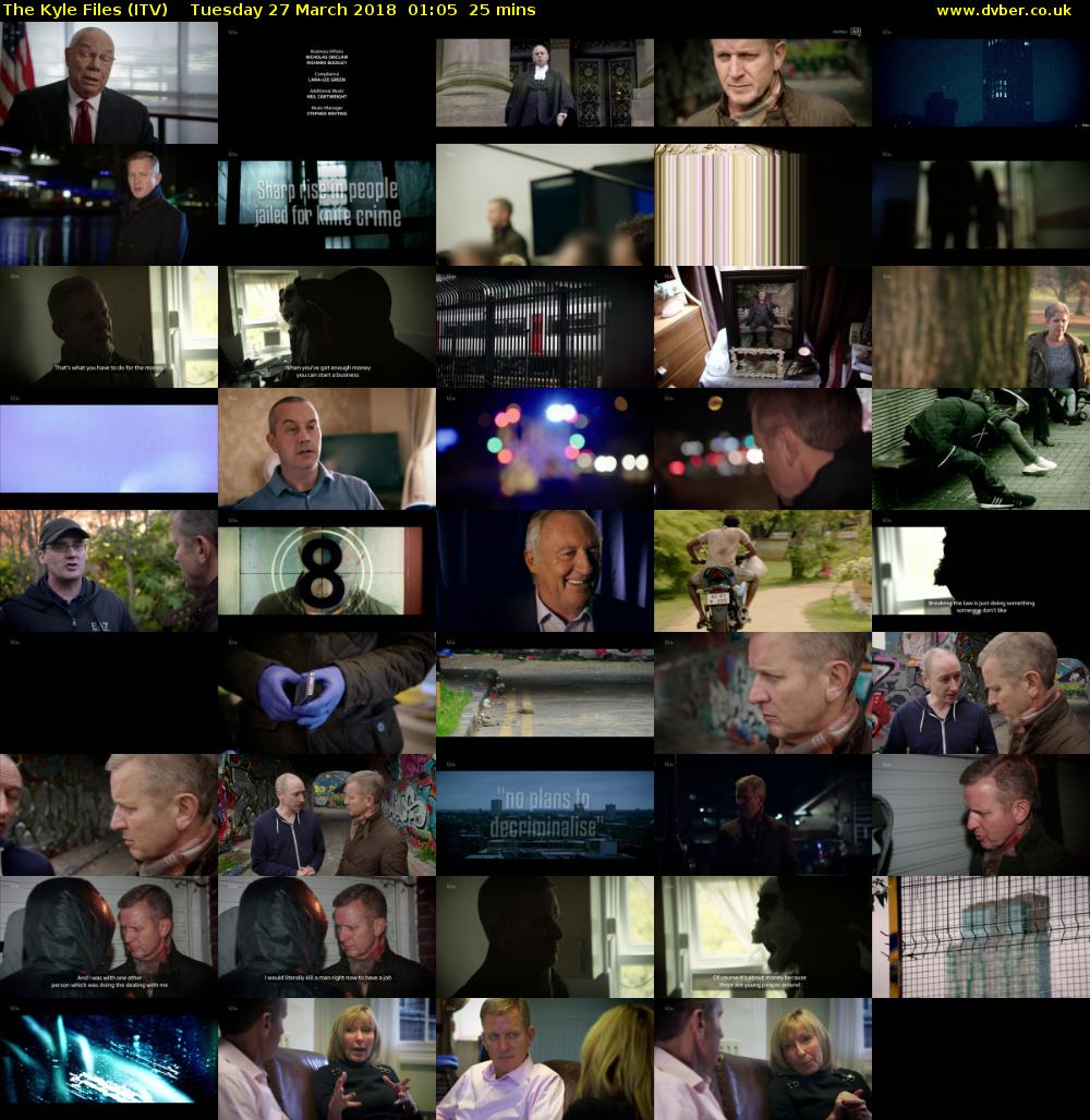 The Kyle Files (ITV) Tuesday 27 March 2018 01:05 - 01:30