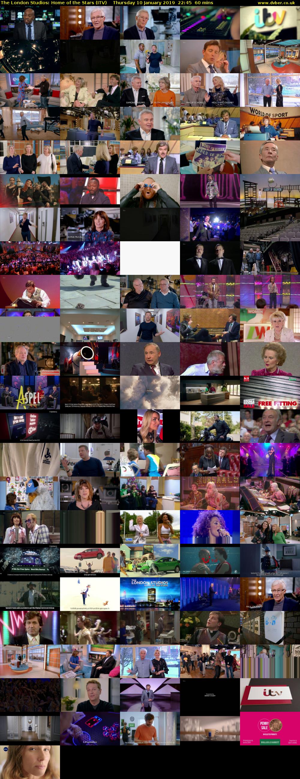 The London Studios: Home of the Stars (ITV) Thursday 10 January 2019 22:45 - 23:45