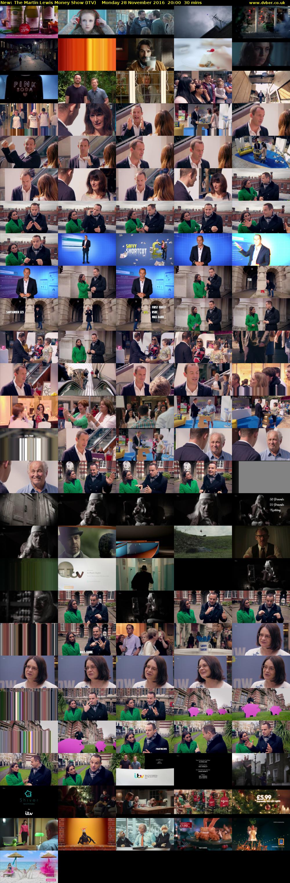The Martin Lewis Money Show (ITV) Monday 28 November 2016 20:00 - 20:30