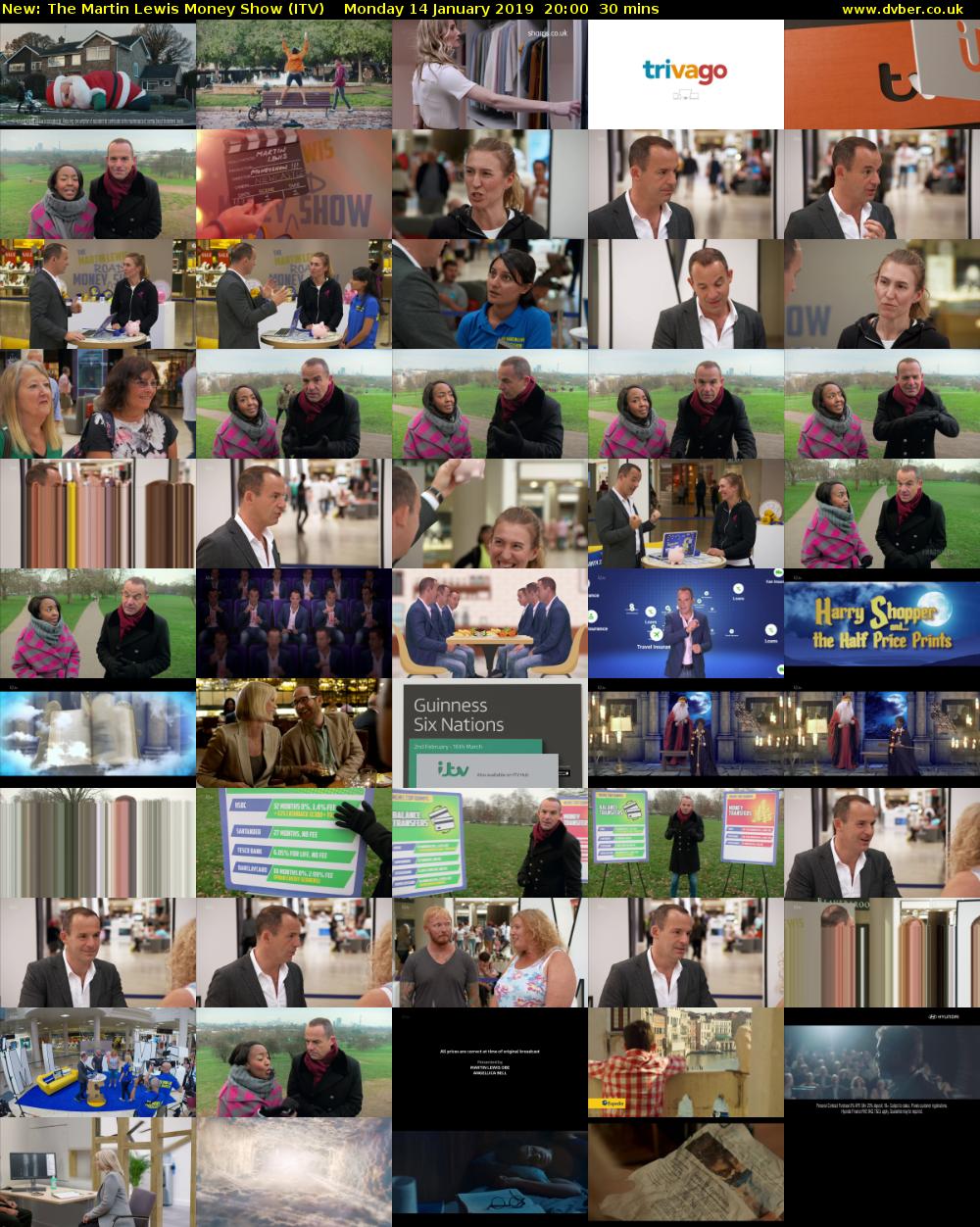 The Martin Lewis Money Show (ITV) Monday 14 January 2019 20:00 - 20:30