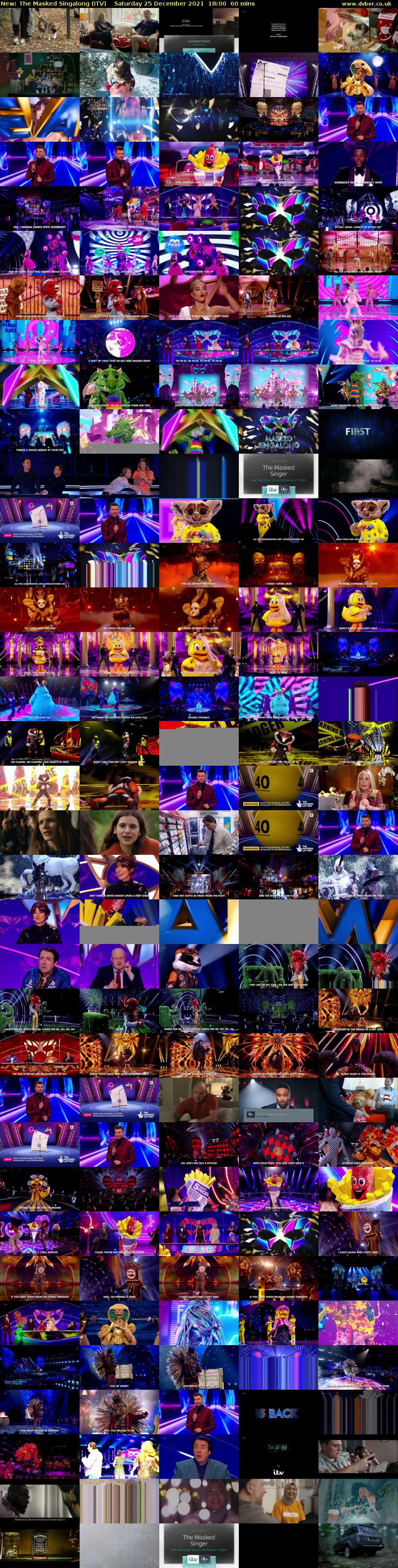The Masked Singalong (ITV) Saturday 25 December 2021 18:00 - 19:00