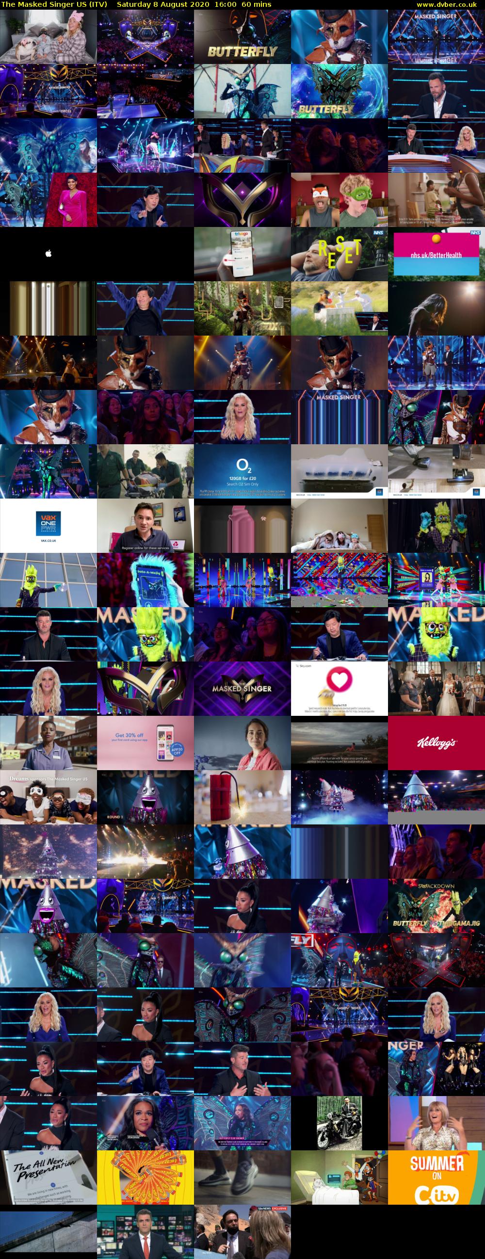 The Masked Singer US (ITV) Saturday 8 August 2020 16:00 - 17:00