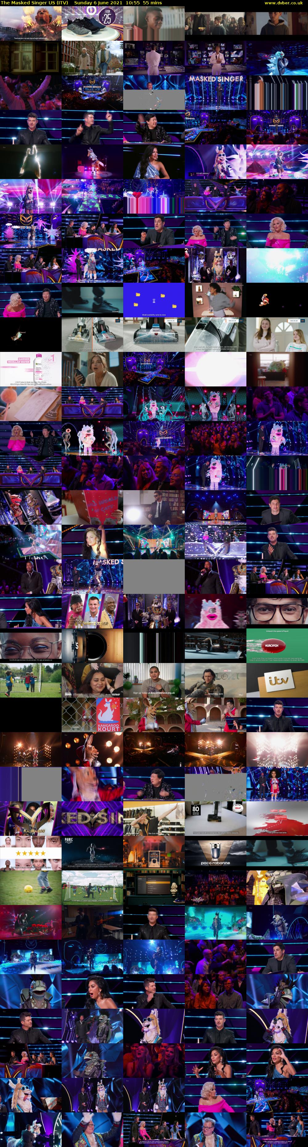 The Masked Singer US (ITV) Sunday 6 June 2021 10:55 - 11:50