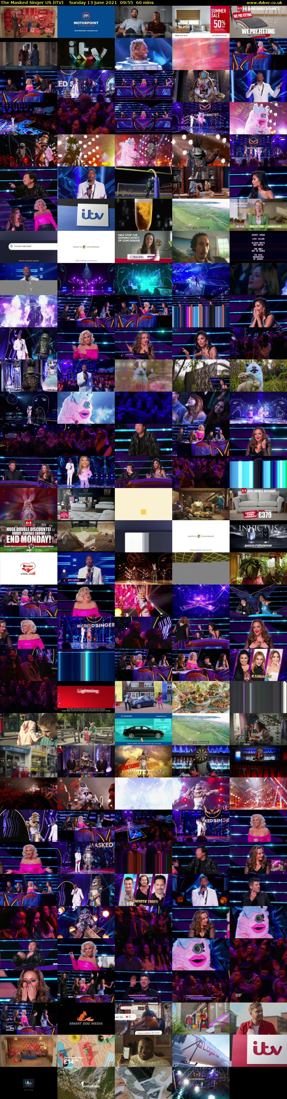 The Masked Singer US (ITV) Sunday 13 June 2021 09:55 - 10:55