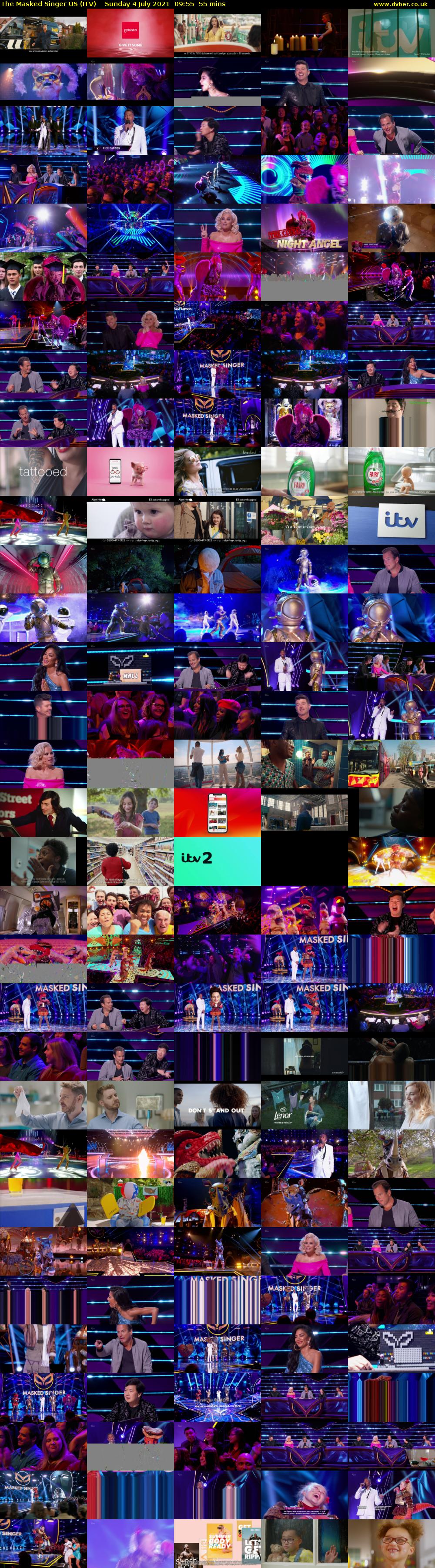 The Masked Singer US (ITV) Sunday 4 July 2021 09:55 - 10:50