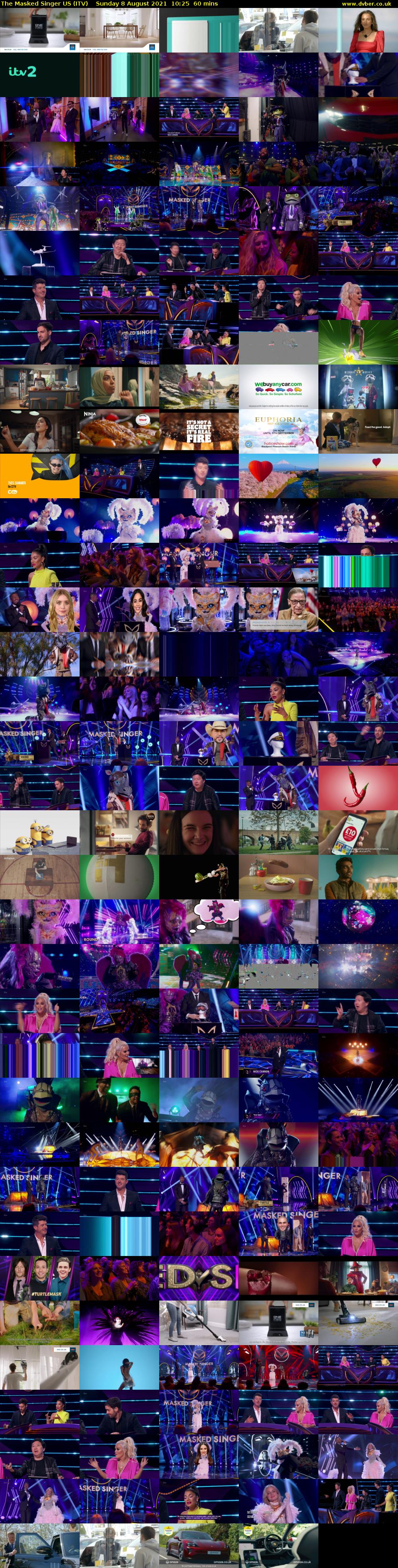 The Masked Singer US (ITV) Sunday 8 August 2021 10:25 - 11:25