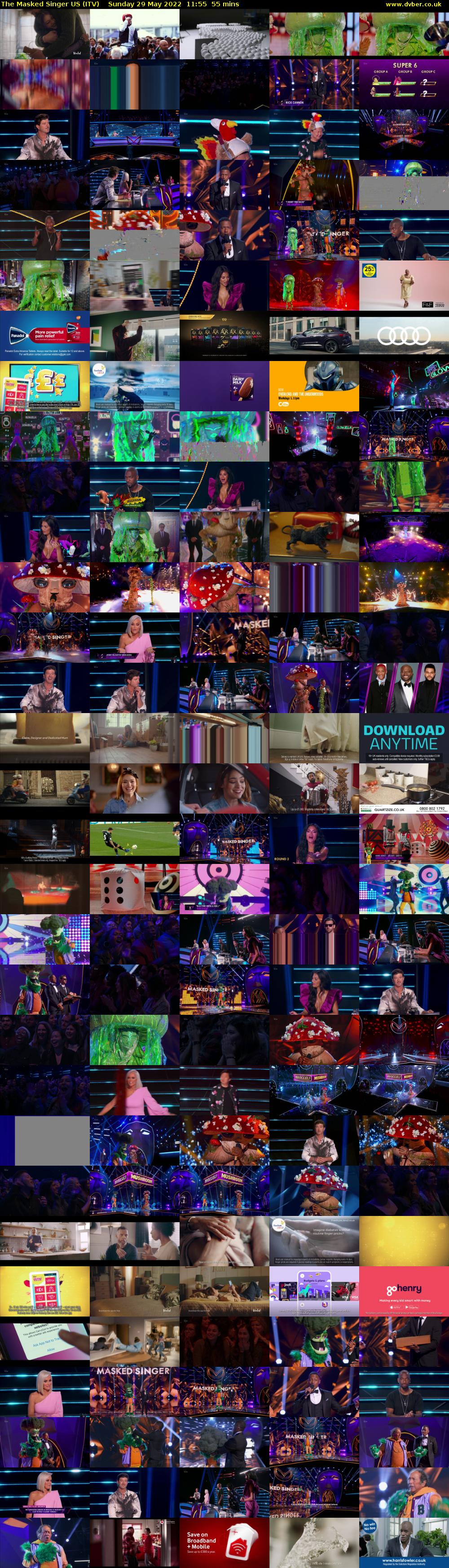 The Masked Singer US (ITV) Sunday 29 May 2022 11:55 - 12:50