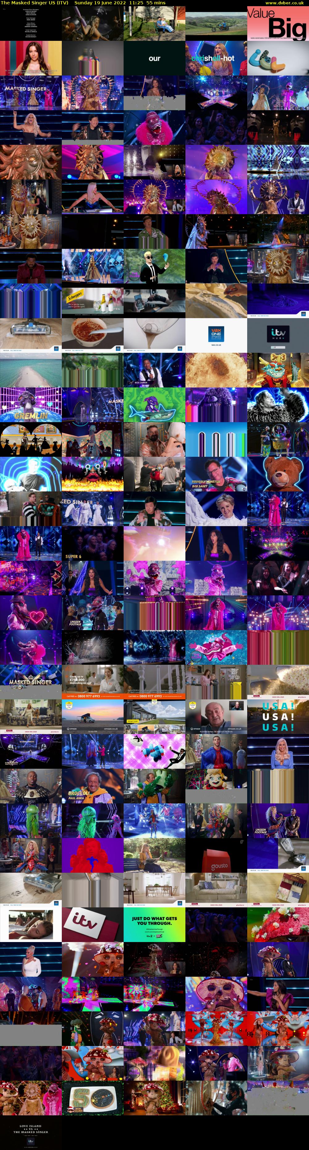 The Masked Singer US (ITV) Sunday 19 June 2022 11:25 - 12:20