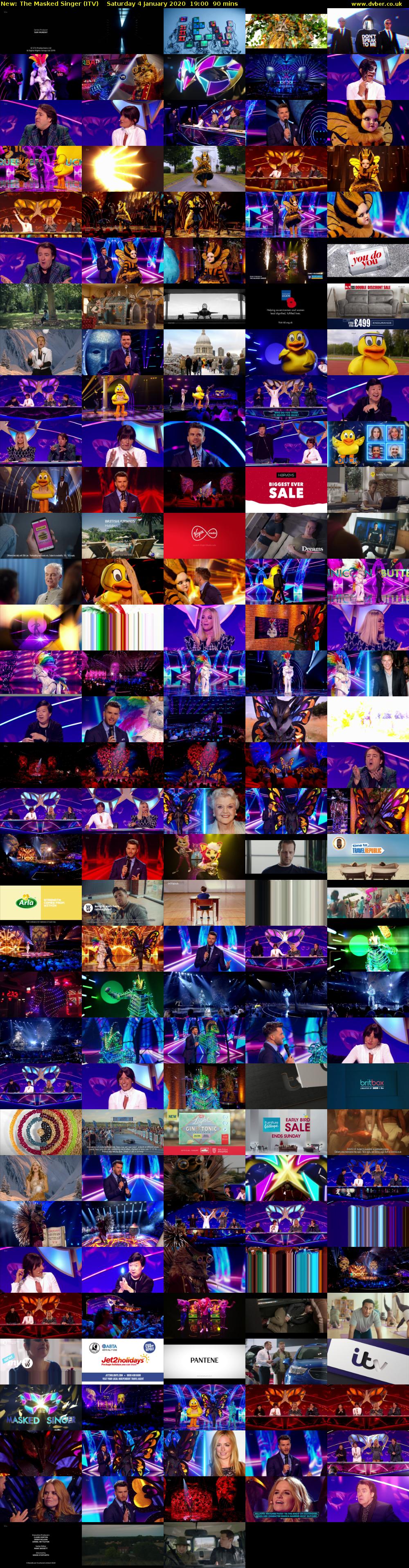 The Masked Singer (ITV) Saturday 4 January 2020 19:00 - 20:30