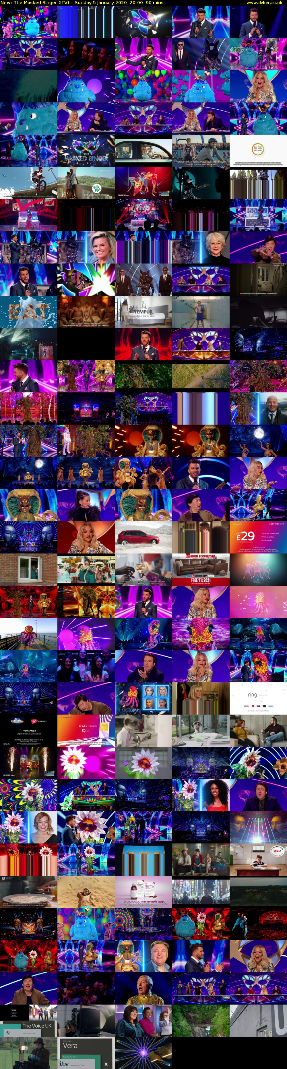 The Masked Singer (ITV) Sunday 5 January 2020 20:00 - 21:30
