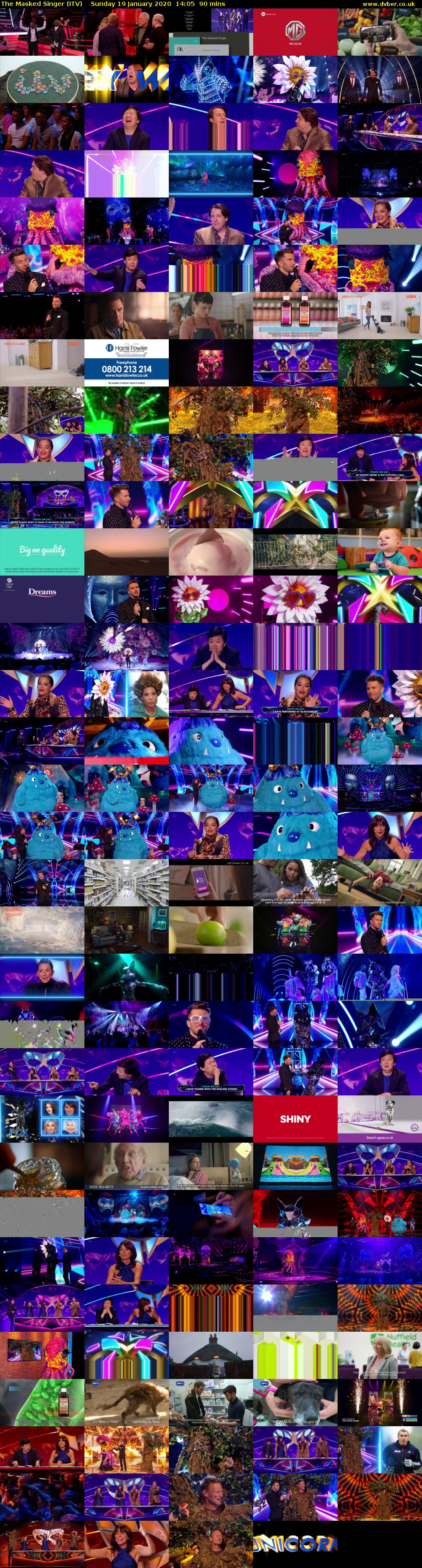 The Masked Singer (ITV) Sunday 19 January 2020 14:05 - 15:35