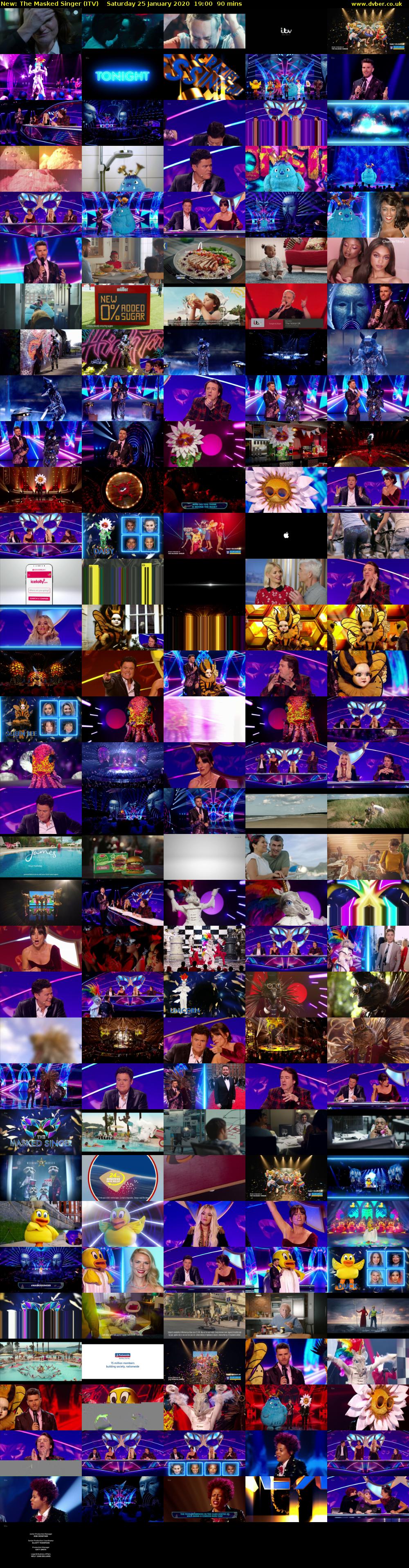 The Masked Singer (ITV) Saturday 25 January 2020 19:00 - 20:30
