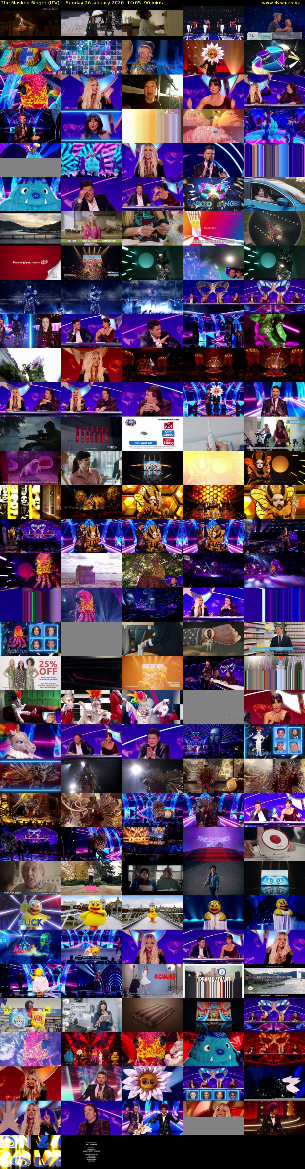 The Masked Singer (ITV) Sunday 26 January 2020 14:05 - 15:35