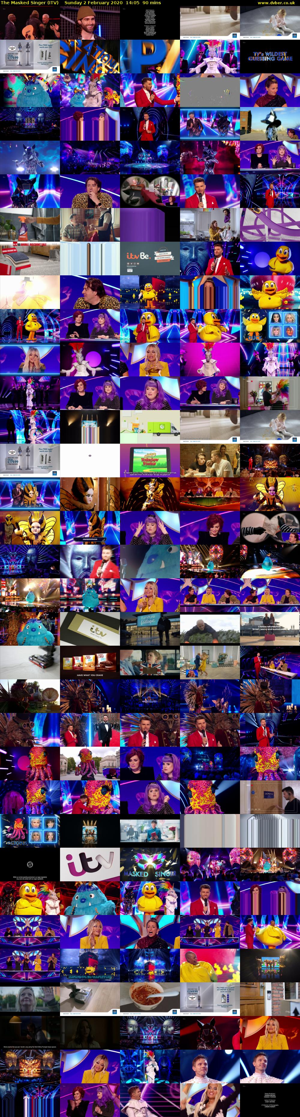 The Masked Singer (ITV) Sunday 2 February 2020 14:05 - 15:35