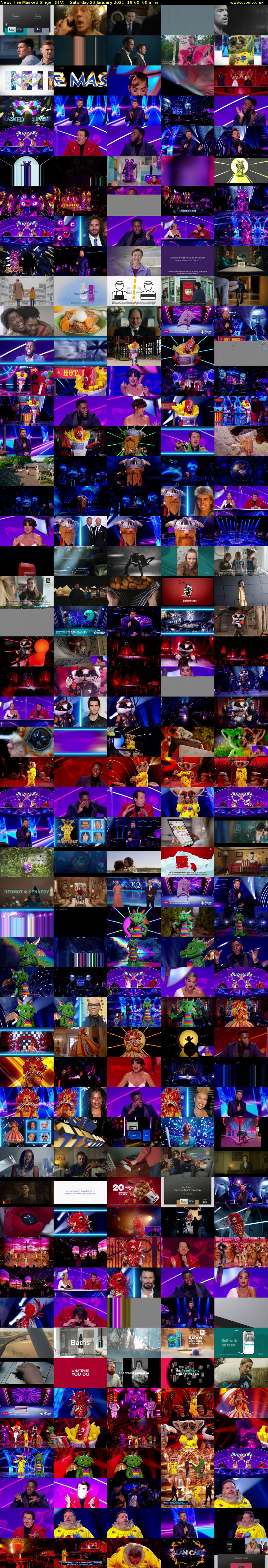 The Masked Singer (ITV) Saturday 23 January 2021 19:00 - 20:30