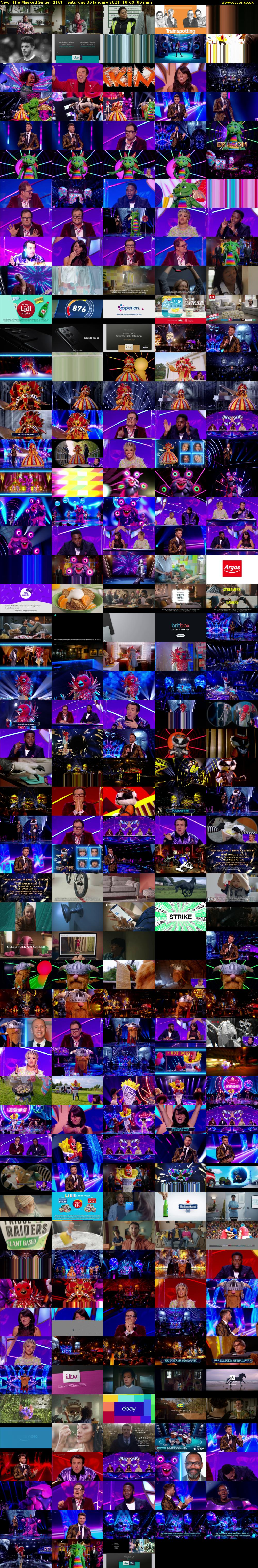 The Masked Singer (ITV) Saturday 30 January 2021 19:00 - 20:30
