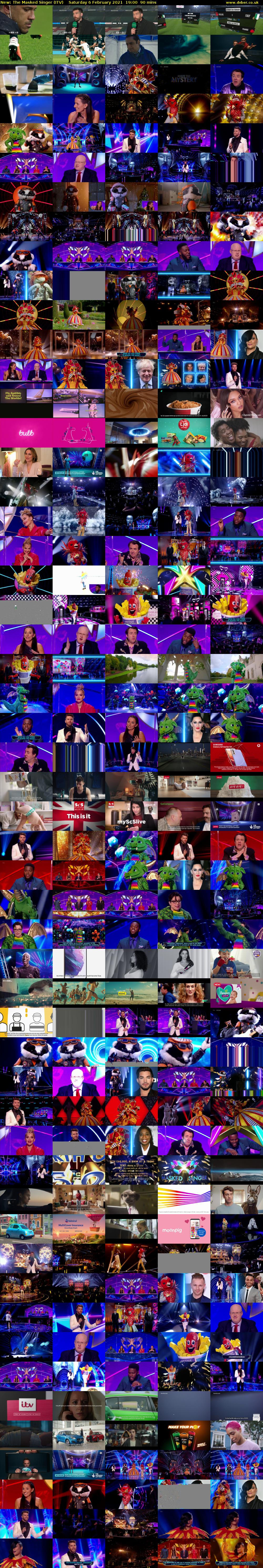 The Masked Singer (ITV) Saturday 6 February 2021 19:00 - 20:30