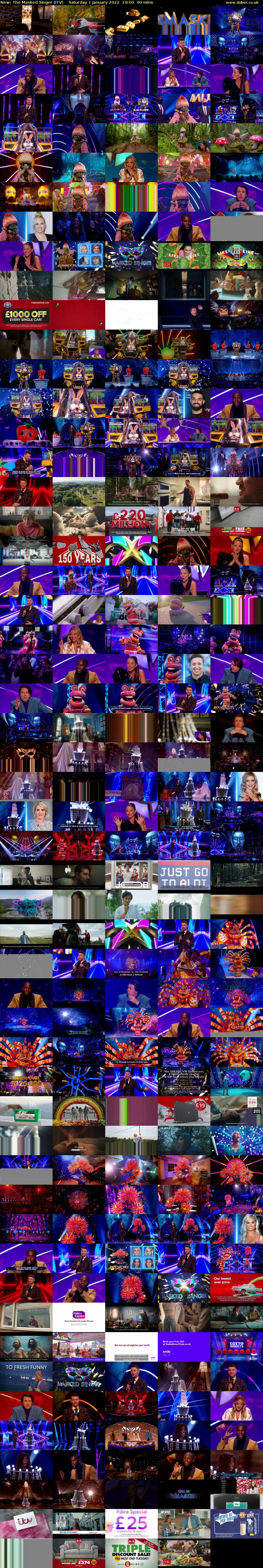 The Masked Singer (ITV) Saturday 1 January 2022 19:00 - 20:30