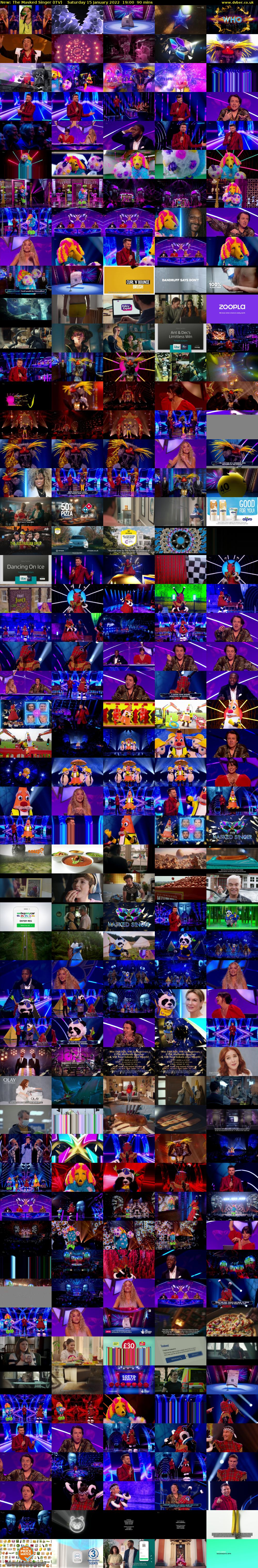 The Masked Singer (ITV) Saturday 15 January 2022 19:00 - 20:30
