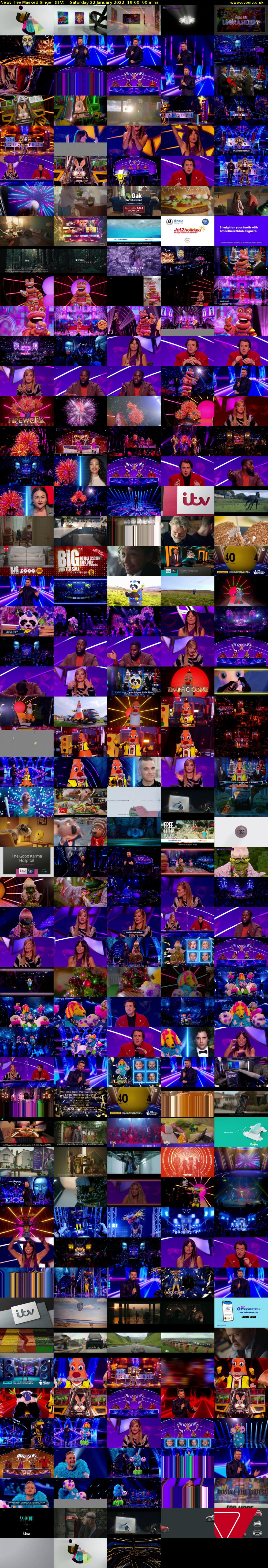 The Masked Singer (ITV) Saturday 22 January 2022 19:00 - 20:30