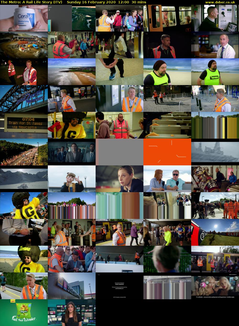 The Metro: A Rail Life Story (ITV) Sunday 16 February 2020 12:00 - 12:30