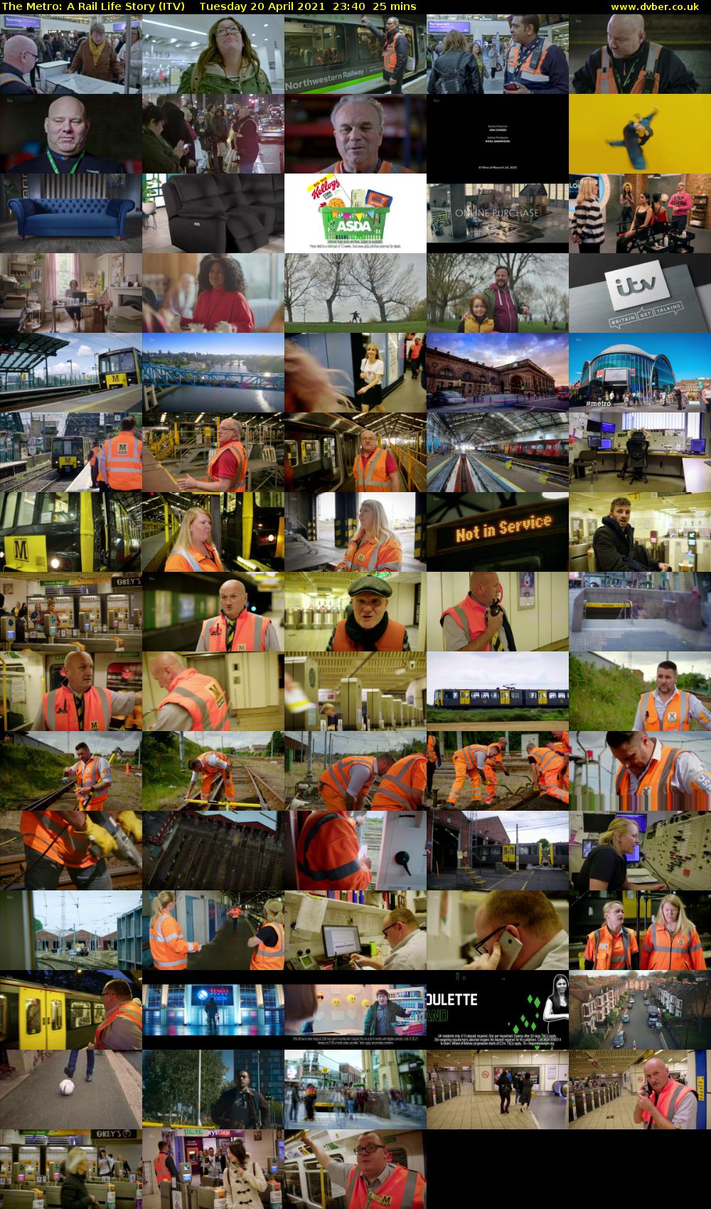 The Metro: A Rail Life Story (ITV) Tuesday 20 April 2021 23:40 - 00:05