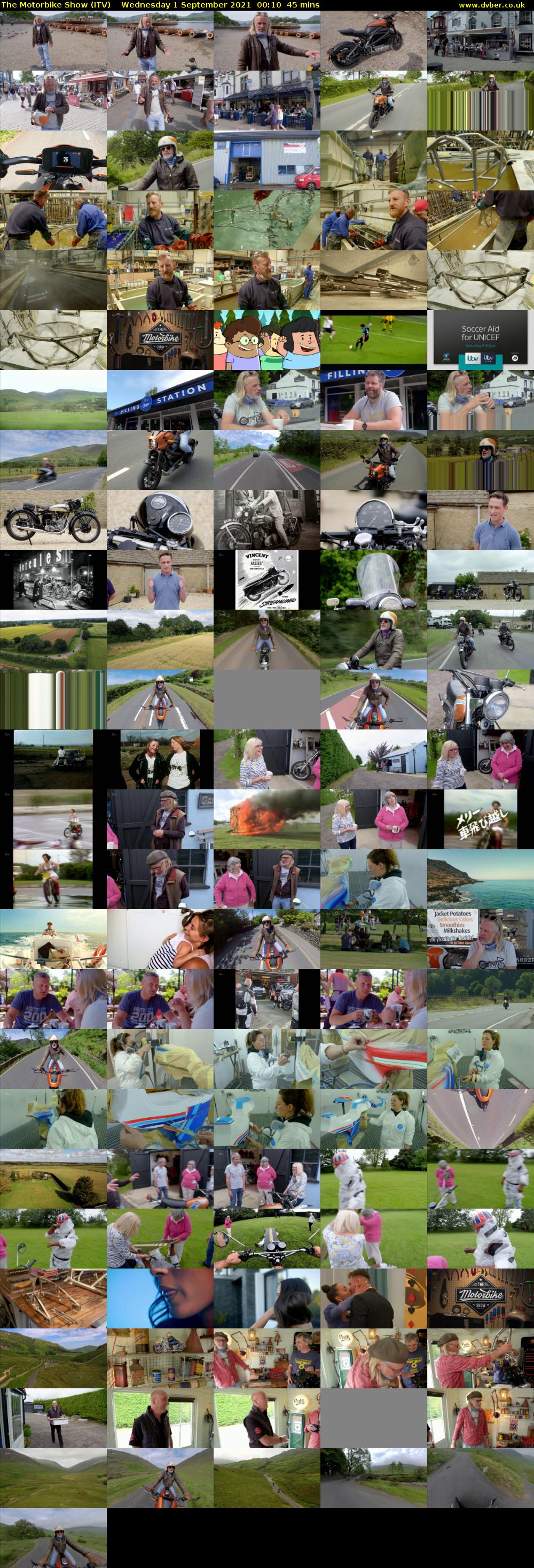 The Motorbike Show (ITV) Wednesday 1 September 2021 00:10 - 00:55