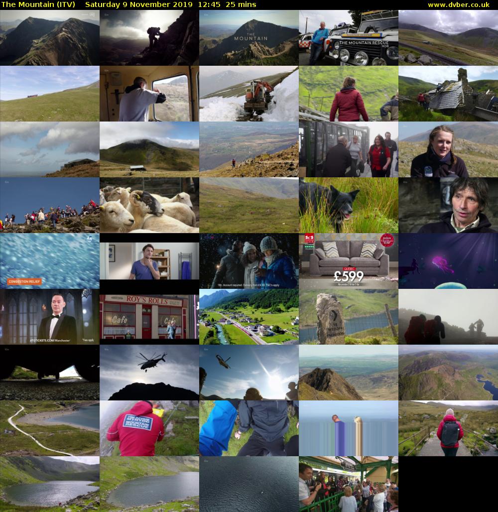 The Mountain (ITV) Saturday 9 November 2019 12:45 - 13:10