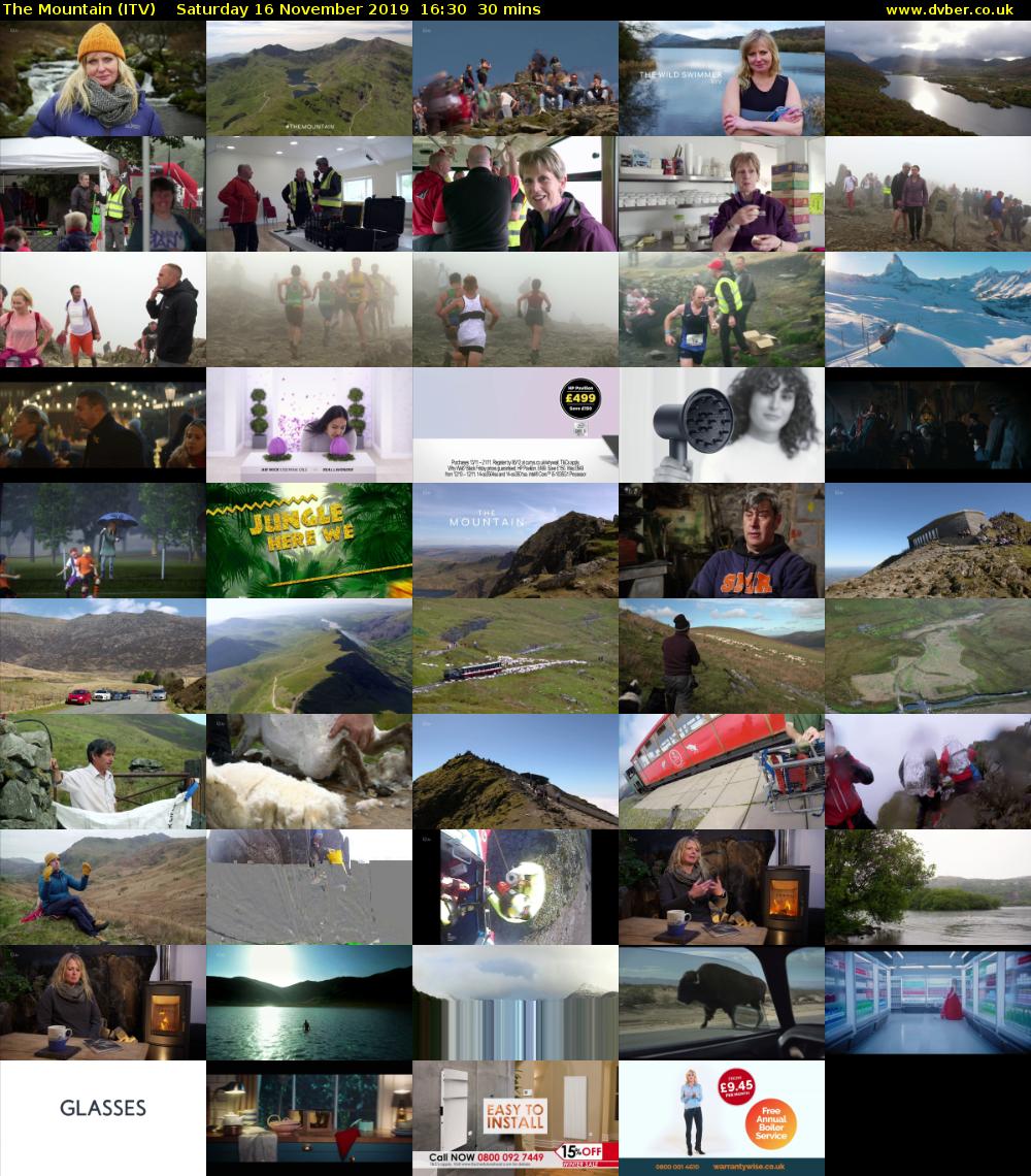 The Mountain (ITV) Saturday 16 November 2019 16:30 - 17:00
