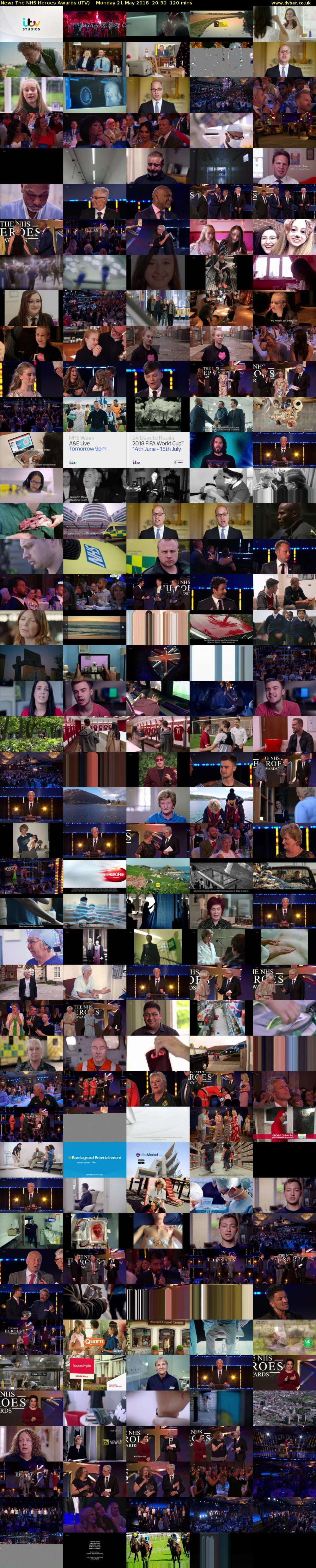 The NHS Heroes Awards (ITV) Monday 21 May 2018 20:30 - 22:30