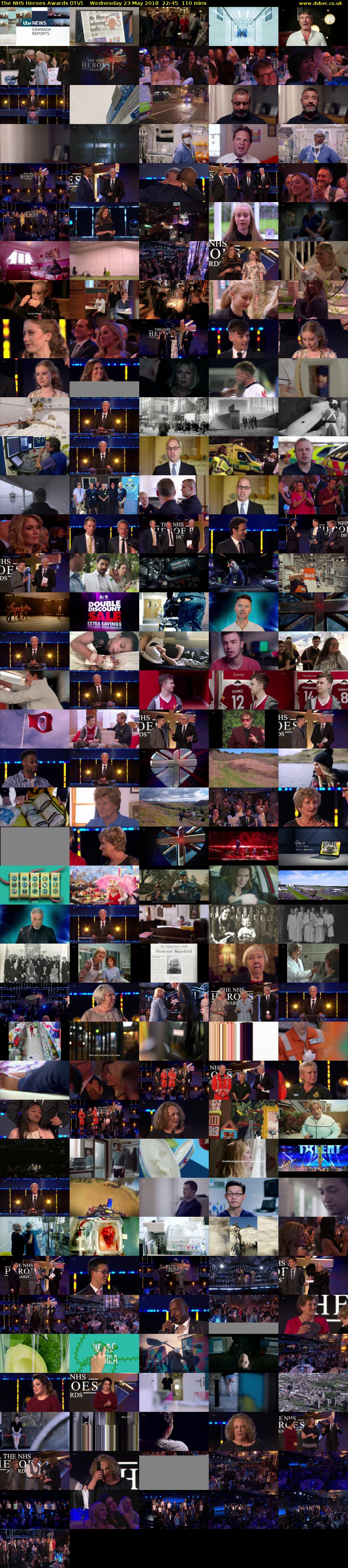 The NHS Heroes Awards (ITV) Wednesday 23 May 2018 22:45 - 00:35
