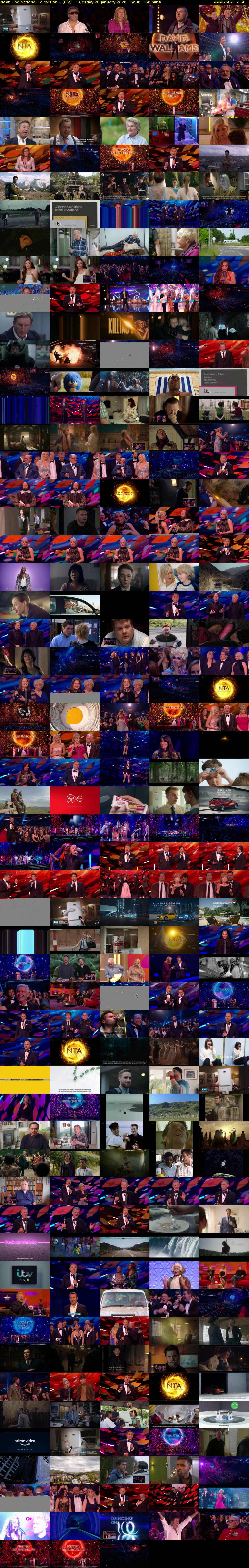 The National Television... (ITV) Tuesday 28 January 2020 19:30 - 22:00