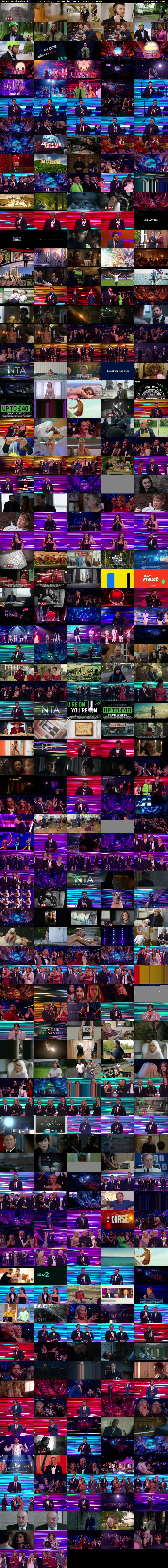 The National Television... (ITV) Friday 10 September 2021 22:45 - 01:05