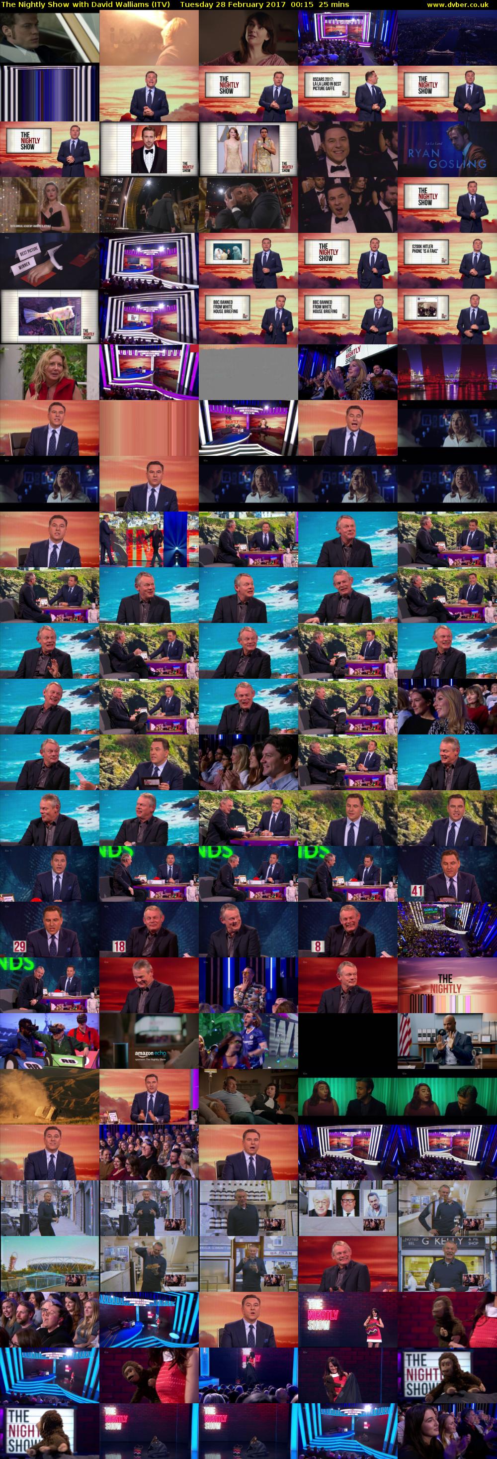 The Nightly Show with David Walliams (ITV) Tuesday 28 February 2017 00:15 - 00:40