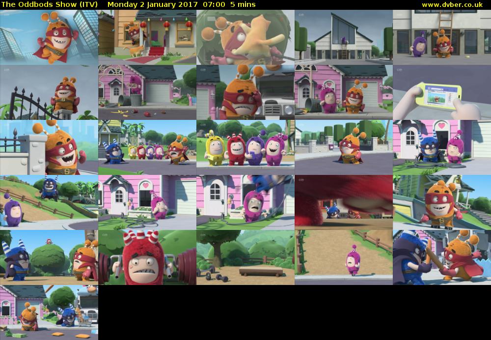 The Oddbods Show (ITV) Monday 2 January 2017 07:00 - 07:05