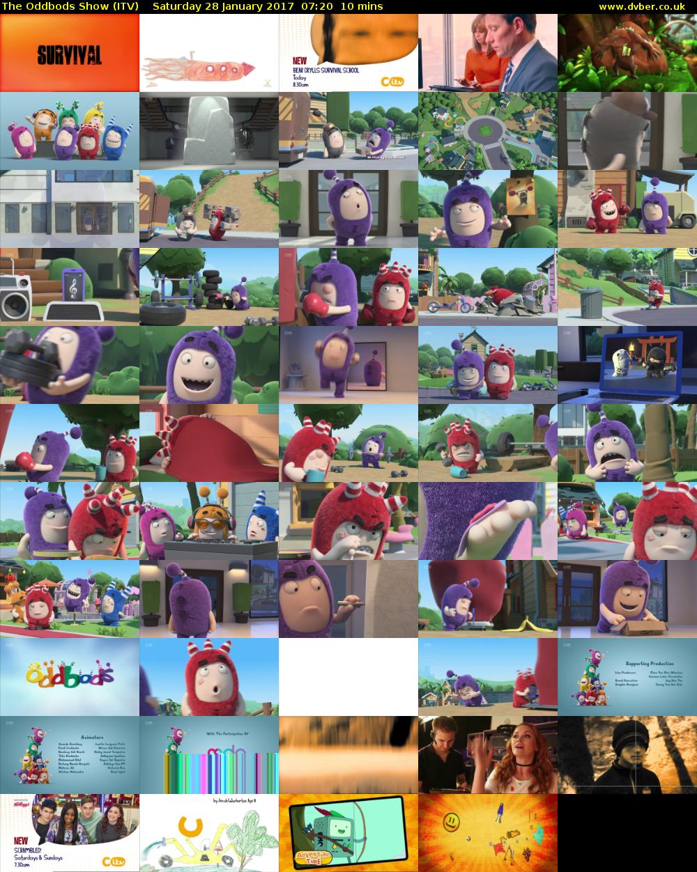 The Oddbods Show (ITV) Saturday 28 January 2017 07:20 - 07:30
