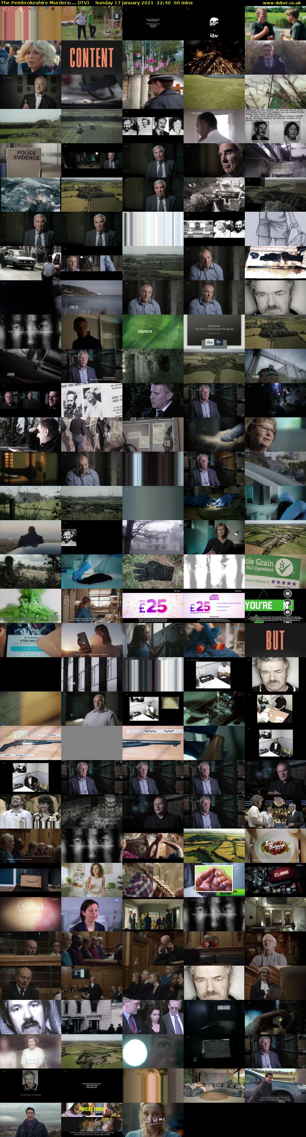 The Pembrokeshire Murders:... (ITV) Sunday 17 January 2021 22:40 - 23:40