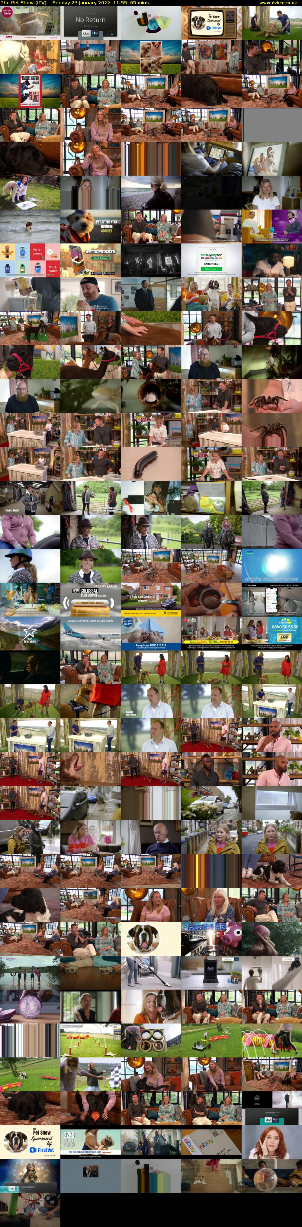 The Pet Show (ITV) Sunday 23 January 2022 11:55 - 13:00