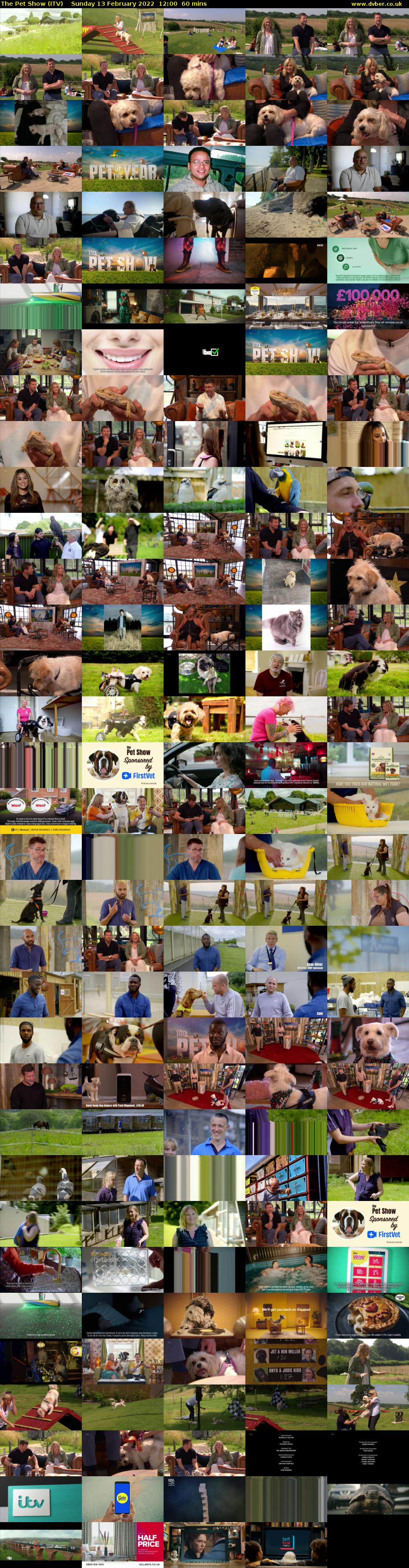 The Pet Show (ITV) Sunday 13 February 2022 12:00 - 13:00